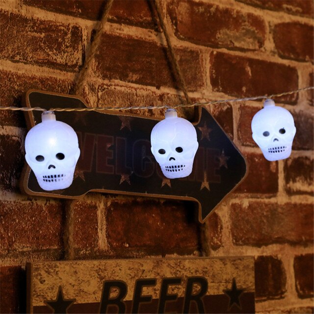 Purple Eyeball Halloween String Lights