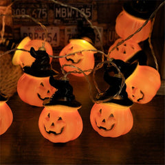 Purple Eyeball Halloween String Lights