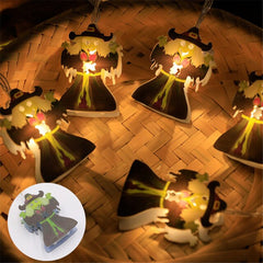 Purple Eyeball Halloween String Lights