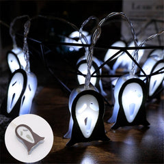 Purple Eyeball Halloween String Lights