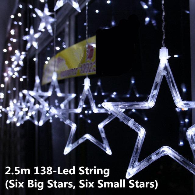 Globe Christmas Curtain String Lights