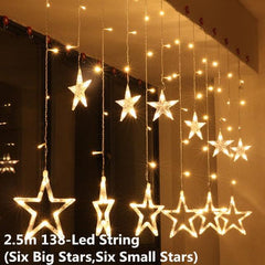 Globe Christmas Curtain String Lights