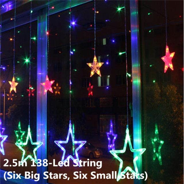 Globe Christmas Curtain String Lights