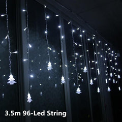 Globe Christmas Curtain String Lights