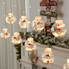 Globe Christmas Curtain String Lights
