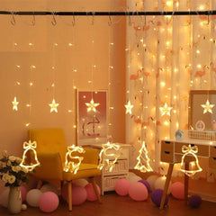 Globe Christmas Curtain String Lights