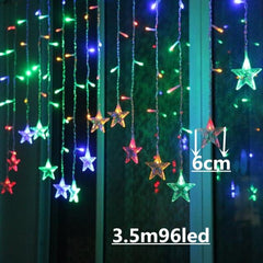 Globe Christmas Curtain String Lights