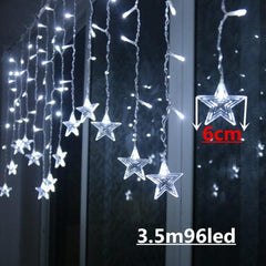 Globe Christmas Curtain String Lights