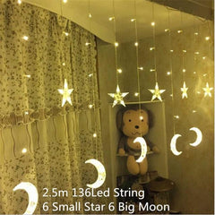 Globe Christmas Curtain String Lights