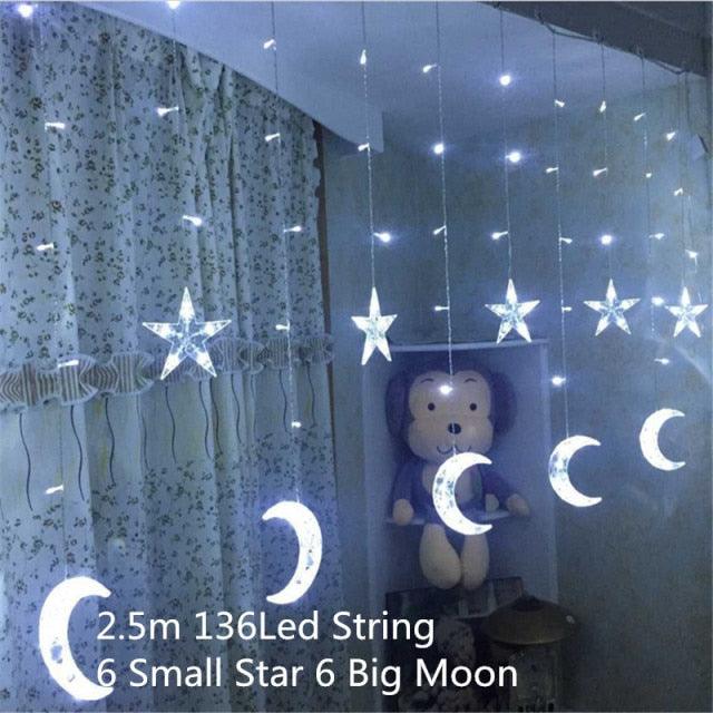 Globe Christmas Curtain String Lights