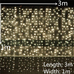 Globe Christmas Curtain String Lights