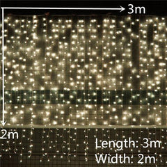 Globe Christmas Curtain String Lights