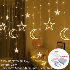 Globe Christmas Curtain String Lights