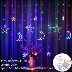 Globe Christmas Curtain String Lights