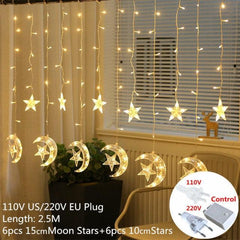 Globe Christmas Curtain String Lights