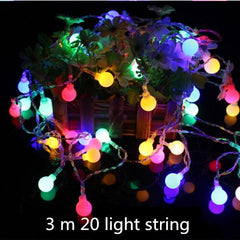Globe Christmas Curtain String Lights