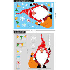 Santa Claus Christmas Window Stickers