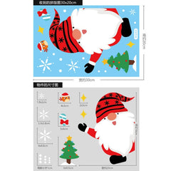 Santa Claus Christmas Window Stickers
