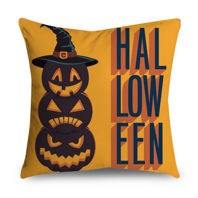 Cartoon Halloween Throw Pillow Covers