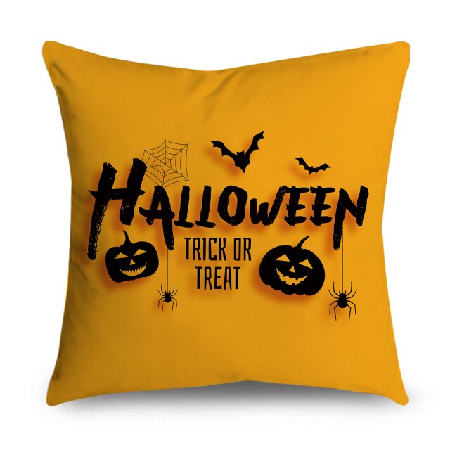 Cartoon Halloween Throw Pillow Covers