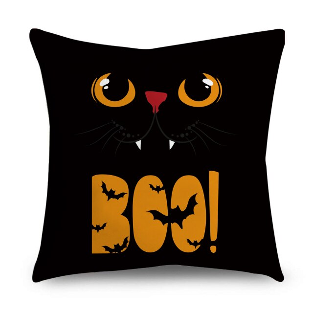 Cartoon Halloween Throw Pillow Covers