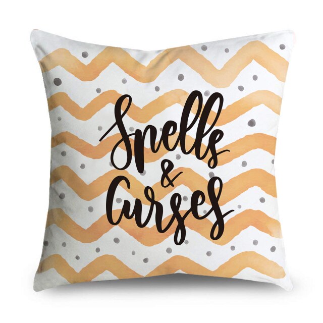 Cartoon Halloween Throw Pillow Covers