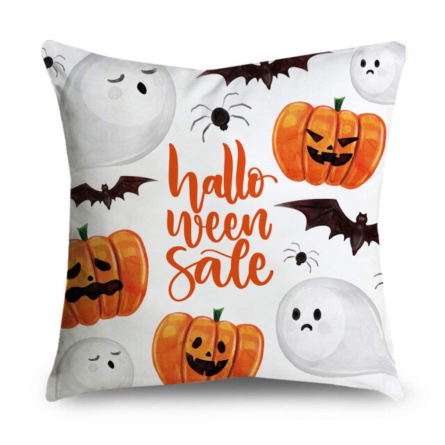Cartoon Halloween Throw Pillow Covers