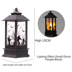 Santa and Snowman Christmas Lantern Ornaments