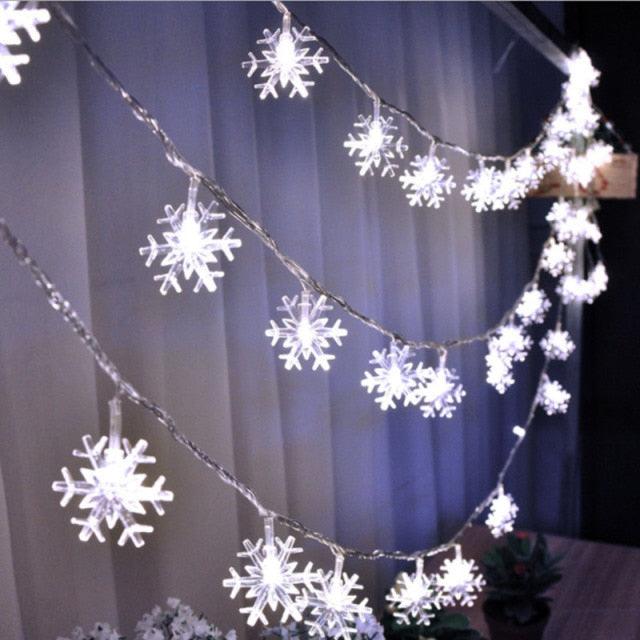 Snowflake LED String Lights, 1.5 to 6 m