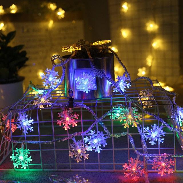 Snowflake LED String Lights, 1.5 to 6 m