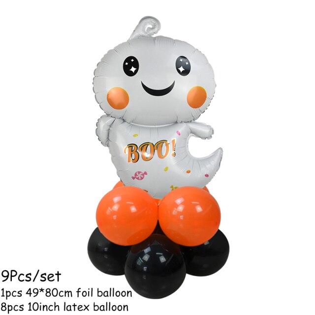 Pumpkin, Ghost and Witch Standing Balloon Kit
