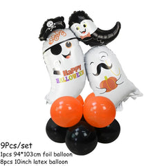 Pumpkin, Ghost and Witch Standing Balloon Kit