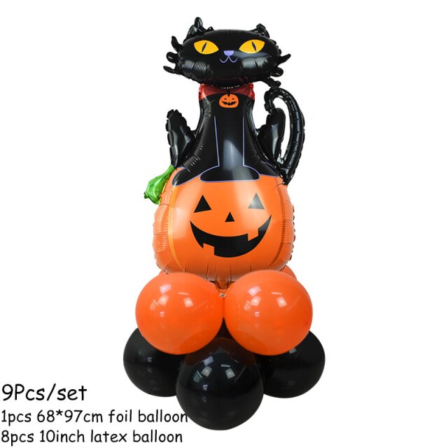 Pumpkin, Ghost and Witch Standing Balloon Kit