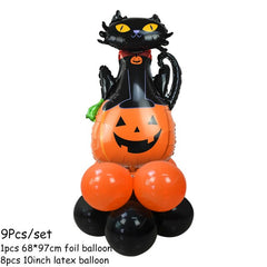 Pumpkin, Ghost and Witch Standing Balloon Kit