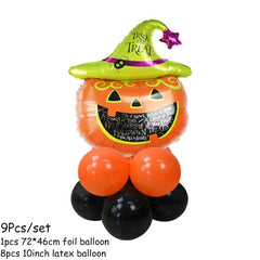 Pumpkin, Ghost and Witch Standing Balloon Kit