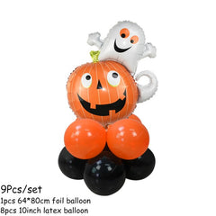 Pumpkin, Ghost and Witch Standing Balloon Kit