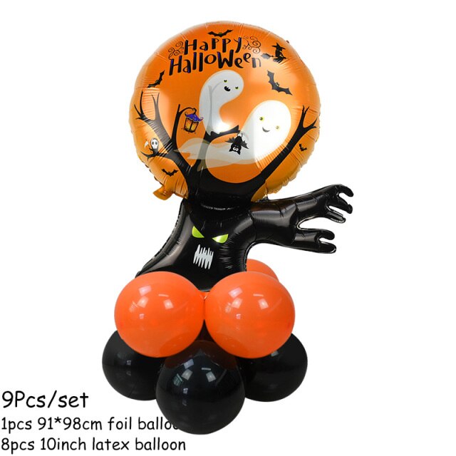 Pumpkin, Ghost and Witch Standing Balloon Kit