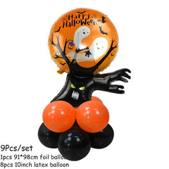 Pumpkin, Ghost and Witch Standing Balloon Kit