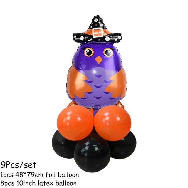 Pumpkin, Ghost and Witch Standing Balloon Kit