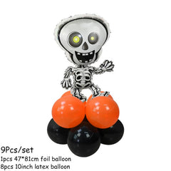 Pumpkin, Ghost and Witch Standing Balloon Kit