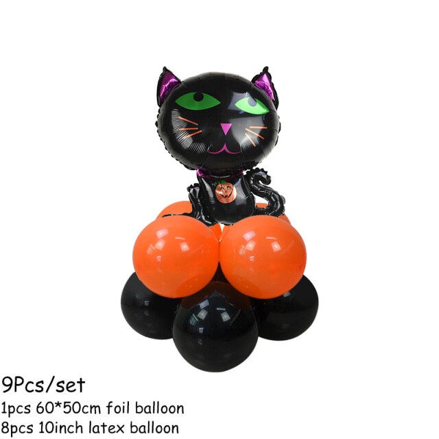 Pumpkin, Ghost and Witch Standing Balloon Kit
