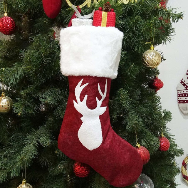 Printed Christmas Stockings, 4 Designs