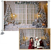 Christmas Streetlight Photography Backdrop