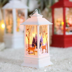 Lighted Christmas Snow Globe Lantern