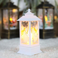 Lighted Christmas Snow Globe Lantern