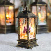 Lighted Christmas Snow Globe Lantern