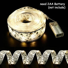 Double-Layer Ribbon Bow Fairy String Lights