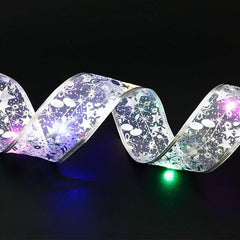 Double-Layer Ribbon Bow Fairy String Lights