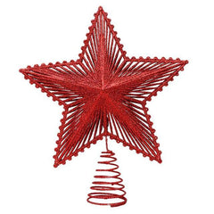 Hollow Glitter Star Christmas Tree Topper