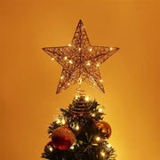Christmas Tree Topper Star with 15 LED String Lights 20 x 24 cm